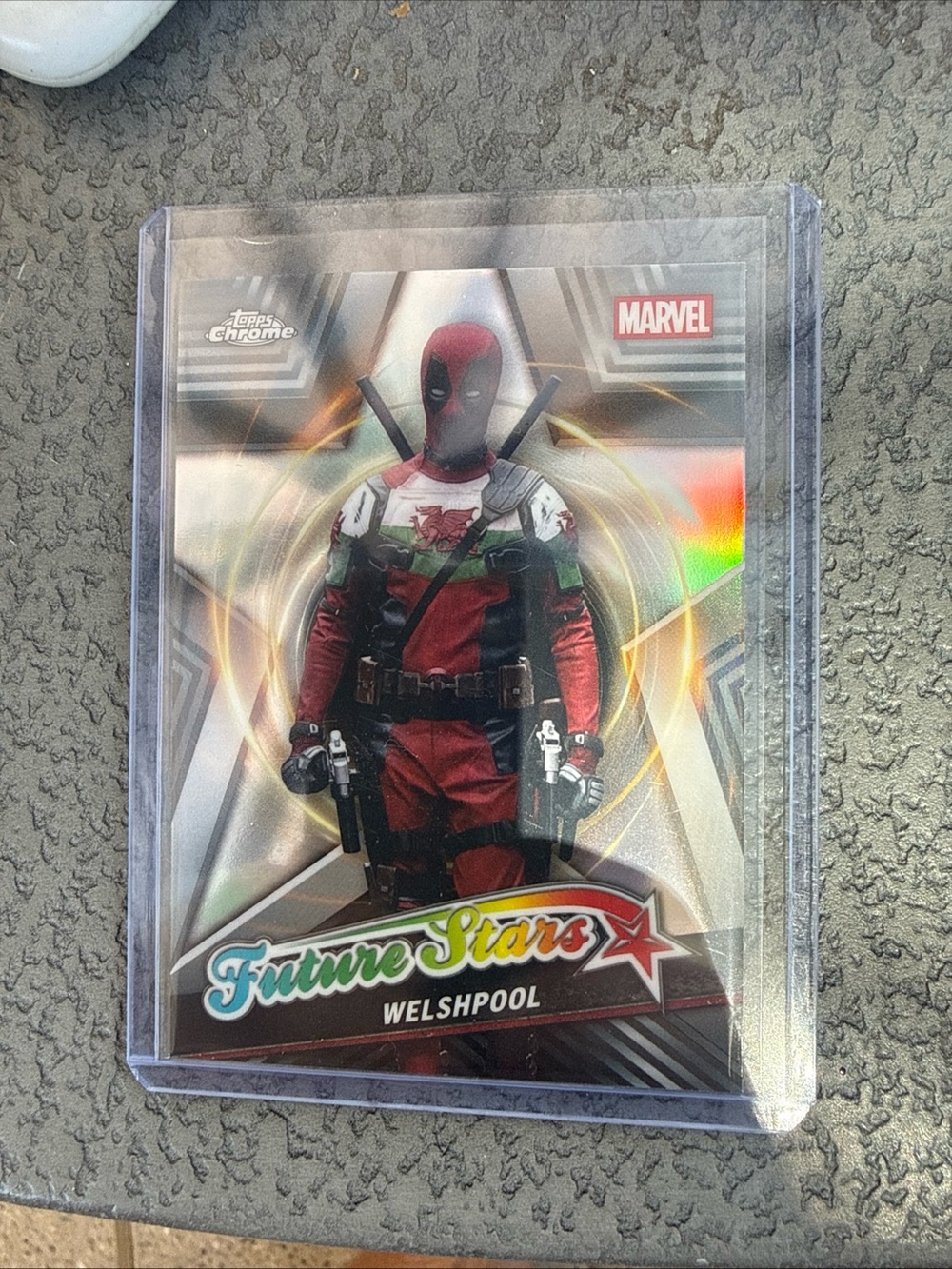 Marvel Trading Card Wade's Big Interview — Brown, Black, Blue